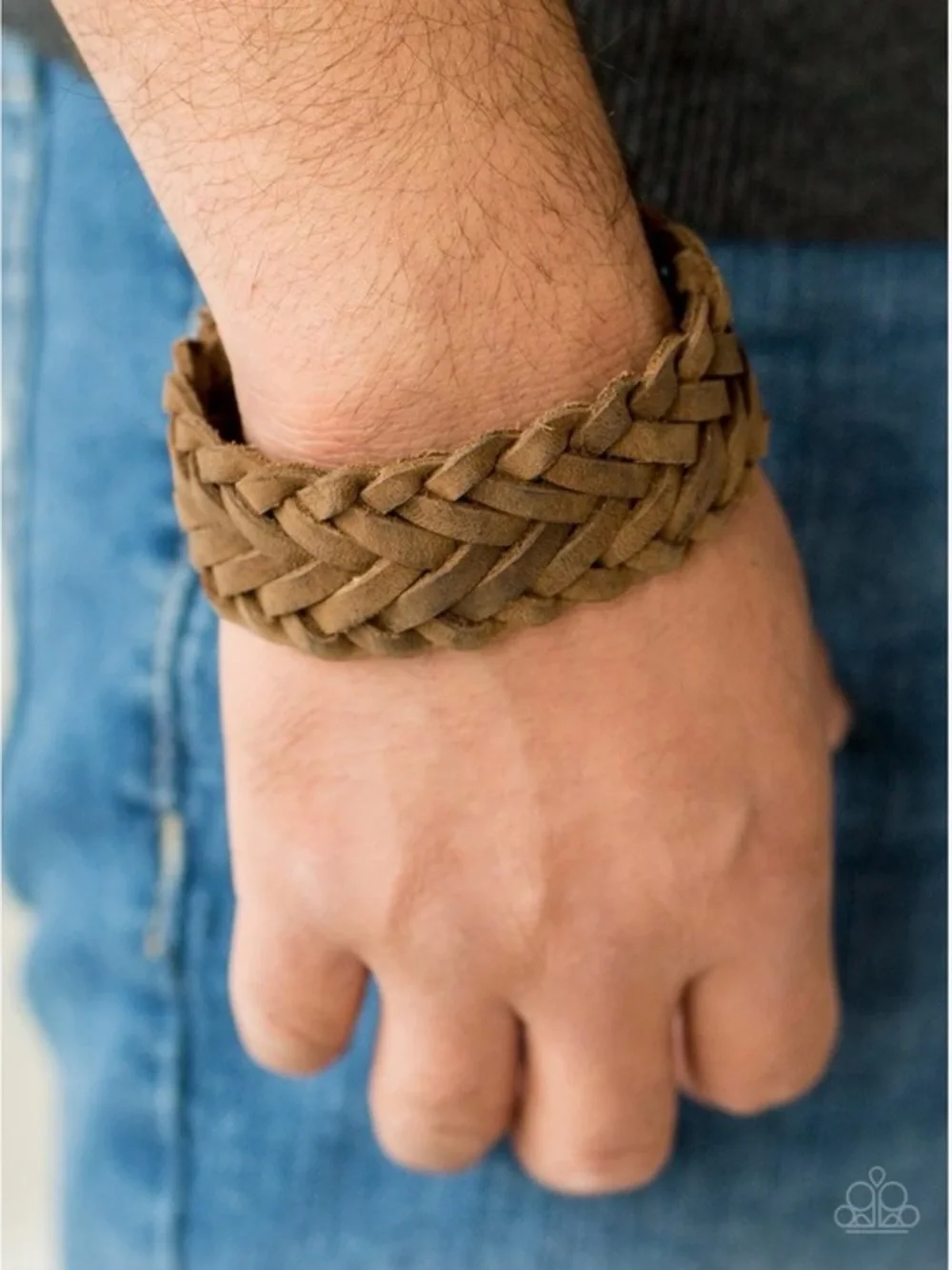 🫶🏻 Paparazzi Braided Suede Tan Leather Bracelet
